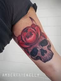 Dark Neotrad Rose And Skull Tattoo Tattoo Artists Tattoos Tattoo Artists Sydney