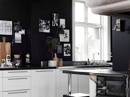 The Time To Try Painting Black Walls At Home Is Now Tlc Interiors Black Walls Kitchen One Wall Kitchen Kitchen Remodel