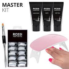 Rossi Poly Nail Gel Kit Gel Nail Kit Instant Nails Nail Kit