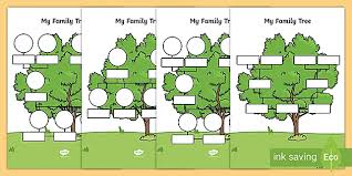 A family tree is the most common form of visually documenting one's ancestry. My Family Tree Template Teaching Resources Teacher Made