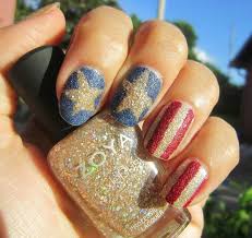 Try a new holiday manicure this year. 20 Glitter 4th Of July Nail Art Ideas Tutorials Hative