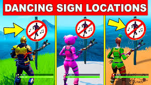 Below is a list of the fortnite boggie down challenges. Destroy No Dancing Signs All 3 Locations Week 6 Boogie Down Challenges Fortnite Season 10 Youtube