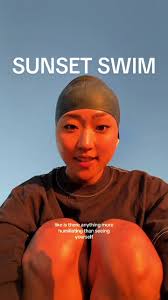 Ironman Triathlon Swimming Experiences at Sunset