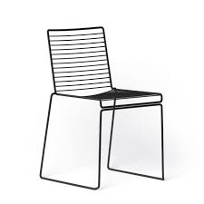 Diiiz Offers A Large Range Of Quality Chair Like The Hee Chair In Black Or White Metal Stackable Hay Inspiration Metal Outdoor Chairs Iconic Chairs Chair