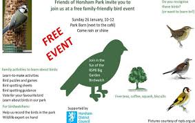 On 30th and 31st january, the royal society for the protection of birds (rspb) are holding their annual big garden birdwatch! Big Garden Bird Watch In Horsham Park