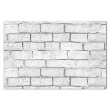 Black And White Brick Wall Template White Brick Wall Pattern Tissue Paper Zazzle Com Wall Patterns White Brick Walls White Brick