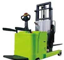 Electric Powered Counterbalanced Pallet Stacker Stand-on Type 1.5t 1.5 Ton  with Maintenance Free Battery