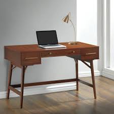 Tristian Writing Desk Mid Century Writing Desk Writing Desk Modern Walnut Writing Desk