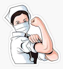 Rosie The Riveter Nurse - Sticker Graphic - Decal Sticker