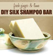 Ginger And Lime Homemade Shampoo Bar Recipe With Silk Homemade Soap Recipes Homemade Shampoo Bar Shampoo Bar Recipe
