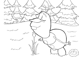 Olaf from frozen coloring page free printable pages. Olaf And Beautiful Flower Frozen 2020 Coloring Pages Pdf Free Online