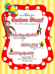 Free Curious George Invitations Templates St Louis Mo Curious George Curious George Invitations Curious George Birthday Birthday Invitation Templates