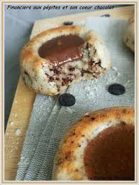 Financiers Aux Pepites Et Son Coeur Chocolat La Cuisine De Wattoote Recettes De Cuisine Alimentation Cuisine