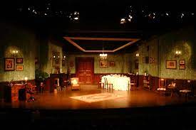 Final Set Priestley 2002 Little Theatre Leicester Directed Ruth Cheetham Lighting Adrian Woodward Http Www Mikeleesdesign Inspector Calls Inspector Design
