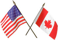 Image result for canadian & USA flag