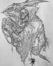 Pin By Steven On Tattoos Drawing References Demon Drawings Reaper Drawing Beautiful Dark Art