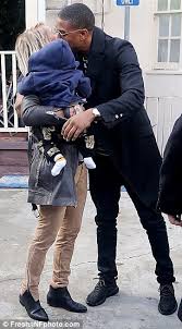 Michael b jordan being thirsted over by female celebrities. Creed S Michael B Jordan Cuddles A Friend S Baby In Los Angeles Daily Mail Online