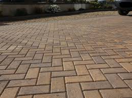 We added a granite step to transition from the street side. View Block Paving Patterns And Laying Options For Driveways And Patios