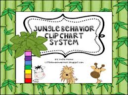 Jungle Theme Clip Chart Behavior Catalog Freebie Little