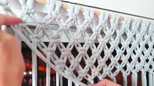 They don't over power you with the hippie vibe though, so you could put this in any room or any style room. 12 Diy Macrame Curtains Patterns Macrame Door Curtain