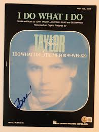JOHN TAYLOR Signed Autograph "I Do What I Do" DURAN DURAN Sheetmusic  Beckett