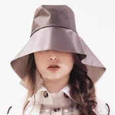 Leonard Hat Gray Wearable Waterproof Kopfbedeckung Regenhaube Hauben