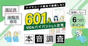 ハイジニーナ脱毛で後悔した？VIOをパイパンにした女性601人の本音調査！ | ミツケル