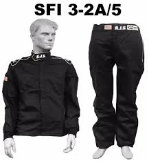 Details About Fire Suit Sfi 3 2a 5 Black Medium Rjs Racing 2 Piece Elite 2 Layer Imsa Scca