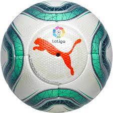 Pes 2020 full laliga santander stadium pack. Puma La Liga 1 Official Match Soccer Ball White Green Glimmer Soccerpro