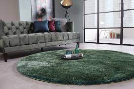 Geht auf der teppich grn. Hochflor Teppich Ross Rund 53 Mix Blau Grun Floorpassion