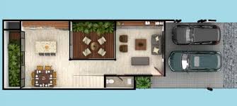 Se vende casa de 3 recamaras con 6 mts de frente espacio para 2 autos en ojo de agua. Planos De Casa De 6 X 20 Metros Planos De Casas