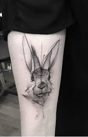 Kamil Mokot Rabbit Tattoo Rabbit Tattoos Black Ink Tattoos Tattoos