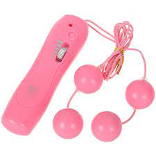 Vibration 4 Balls Anal Beads - Pink - Sex Toys Free Shipping - Inti...
