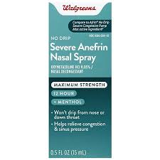Temporarily relieves sinus congestion and pressure. Walgreens Severe No Drip 12 Hour Nasal Spray Walgreens