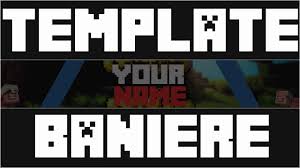 Découvrez la taille bannière youtube et les. Template 2 Banniere Youtube Minecraft Hd Youtube