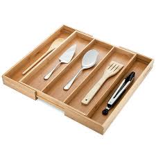 dynamic gear bamboo expandable drawer