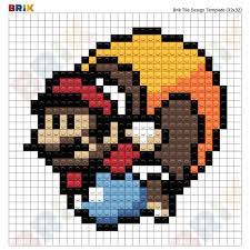 Caped Mario Pixel Art Brik How many computer pixels is in each visual pixel? caped mario pixel art brik