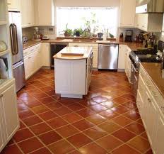 Warm And Rustic Saltillo Tiles For Your House Saltillo Tile Kitchen Kitchen Flooring Kitchen Floor Tile