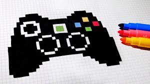 Handmade Pixel Art How To Draw Game Controller Pixelart Dibujos En Cuadricula Dibujos Pixelados Arte Pixeles Minecraft