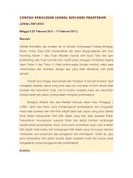 Share & embed contoh penulisan jurnal refleksi praktikum. Contoh Penulisan Jurnal Refleksi Praktikum