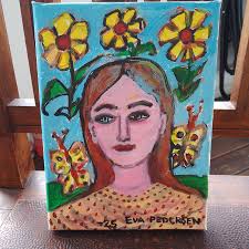 Se produkter som liknar Akrylmålning tavla av Eva Ped.. på Tradera  (685995401)