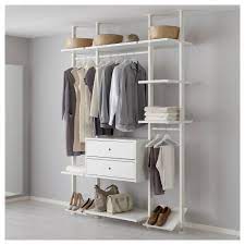 elvarli 3 sections white order today ikea in 2021 exposed closet ikea painted drawers