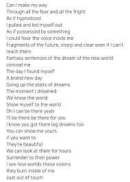 Entire cast everybody look around 'cause there's a reason to rejoice you see everybody come out and let's commence to singing joyfully everybody look up and feel the hope that. Rin Mots Persona On Twitter Zara Larsson Lyrics Mots Persona Brand New Day