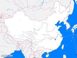 China is located in eastern asia. China Outline Map A Learning Family