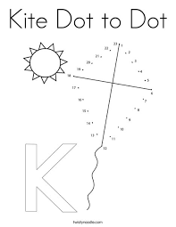 Free dot to dot pages to view and print at allkidsnetwork.com. Kite Dot To Dot Coloring Page Twisty Noodle
