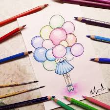 Gambar Lukisan Pensil Warna Sketsa Lukisan Huruf