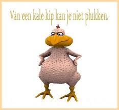 Van Een Kale Kip Kun Je Niet Plukken Figuurlijke Taal Uitdrukkingen Gezegden