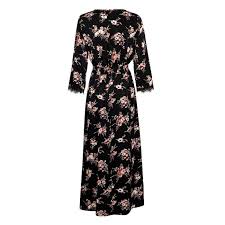 Showing 1 to 24 of 131 (6 pages) from a pattern category page, pick the pattern you want and add to cart. Kocca Long Floral Dress With Splits And Lace Details Woman Black Cream Red Mascheroni Sportswear