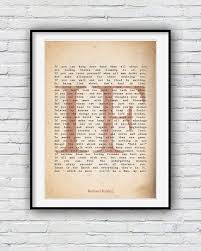 If You Can Keep Your Head When All About You Are Losing Theirs Quote If Rudyard Kipling If Poem Poem Print Poster Wall Decor If You Can Keep Your Head Fathers Day Gift If Rudyard Kipling Poems Inspirational Poems