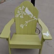 I Need To Try Something Similar But Definitely A Different Color Adirondack Chairs Painted Painted Benches Painted Chairs